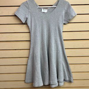 Grey Vintage 1980s Tweed Short Sleeve Tennis Dress